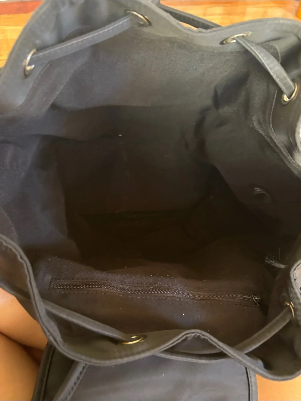 Vintage Guess Black Nylon Backpack Large