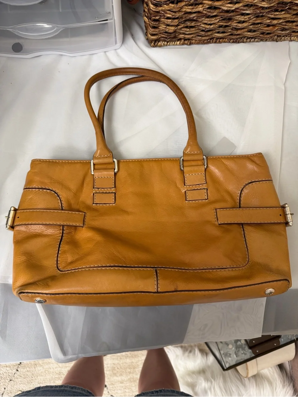 Michael Kors structured leather