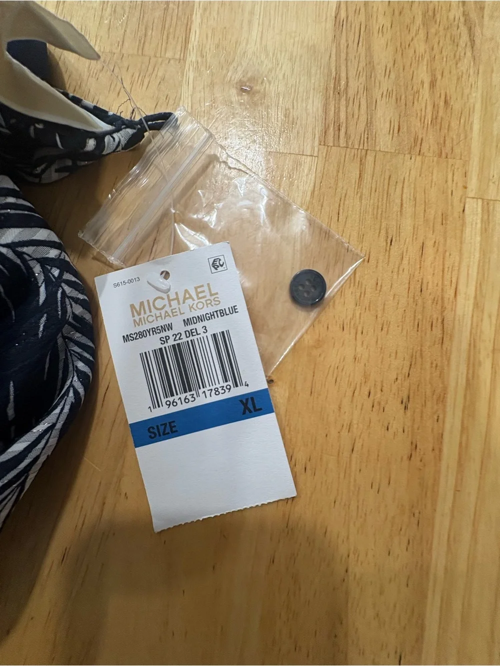 Michael Kors white print skirt
