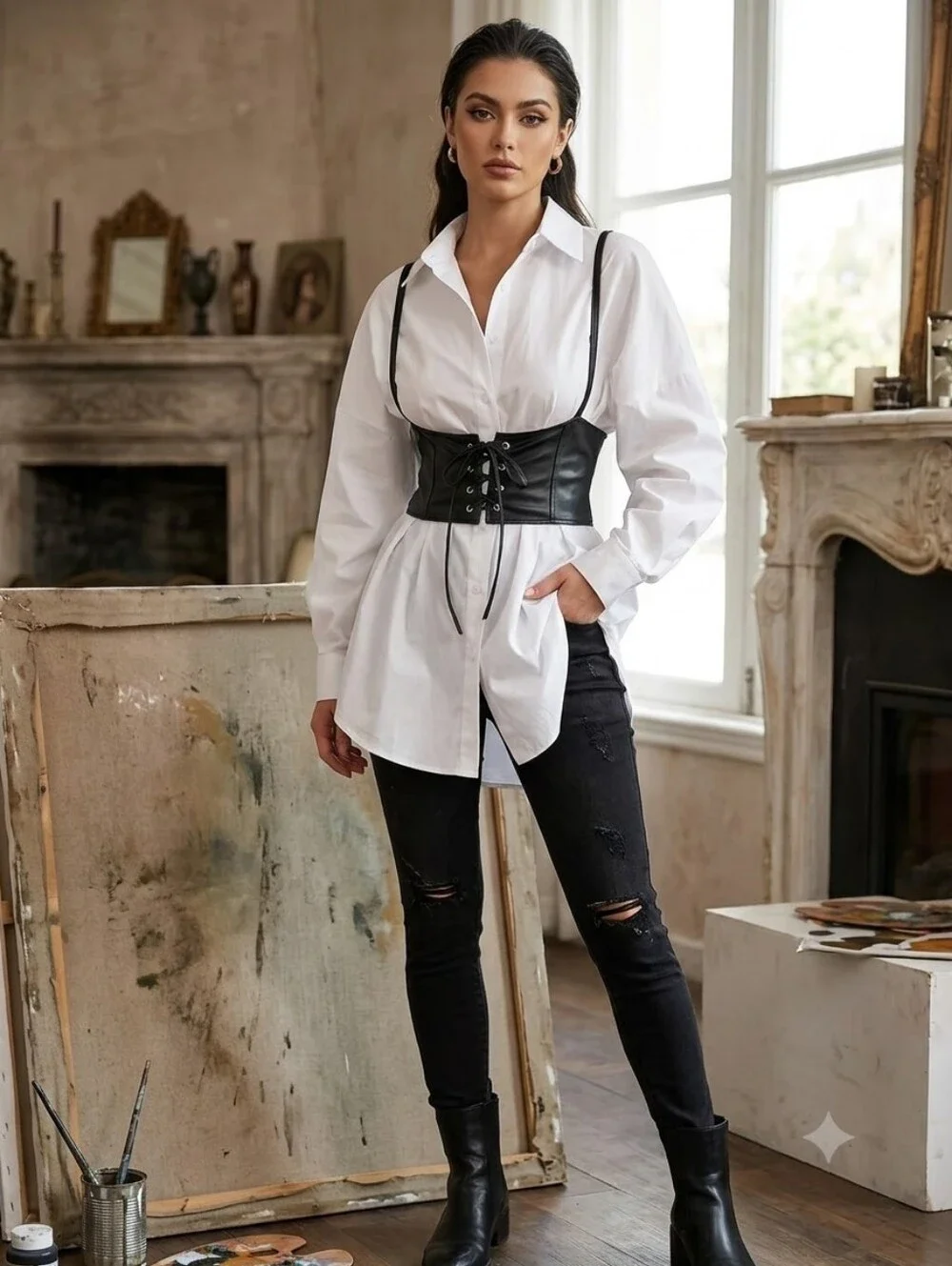 N/A ​black faux