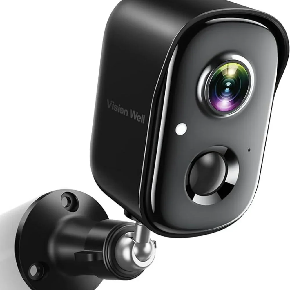 Vision Well Smart Battery Camera Battery Powered WiFi, Motion Detect 2-Way Audio
