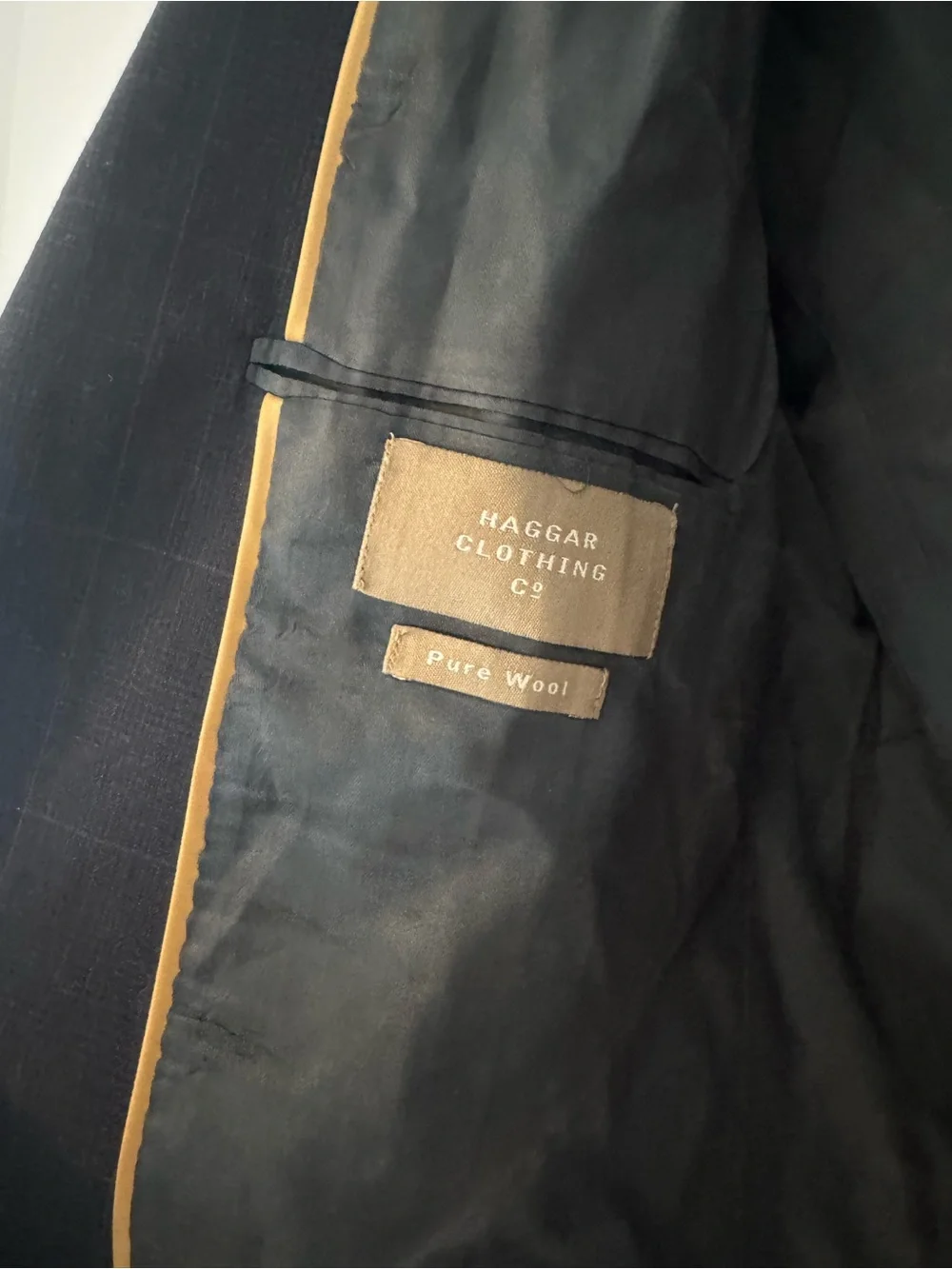 Haggar Dark Charcoal Windowpane Sport Coat