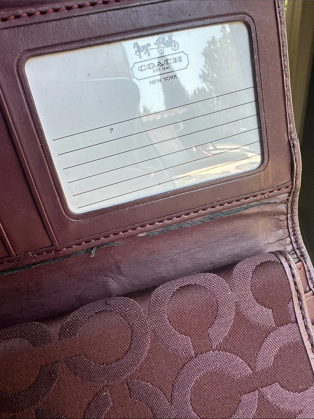 Coach continental wallet