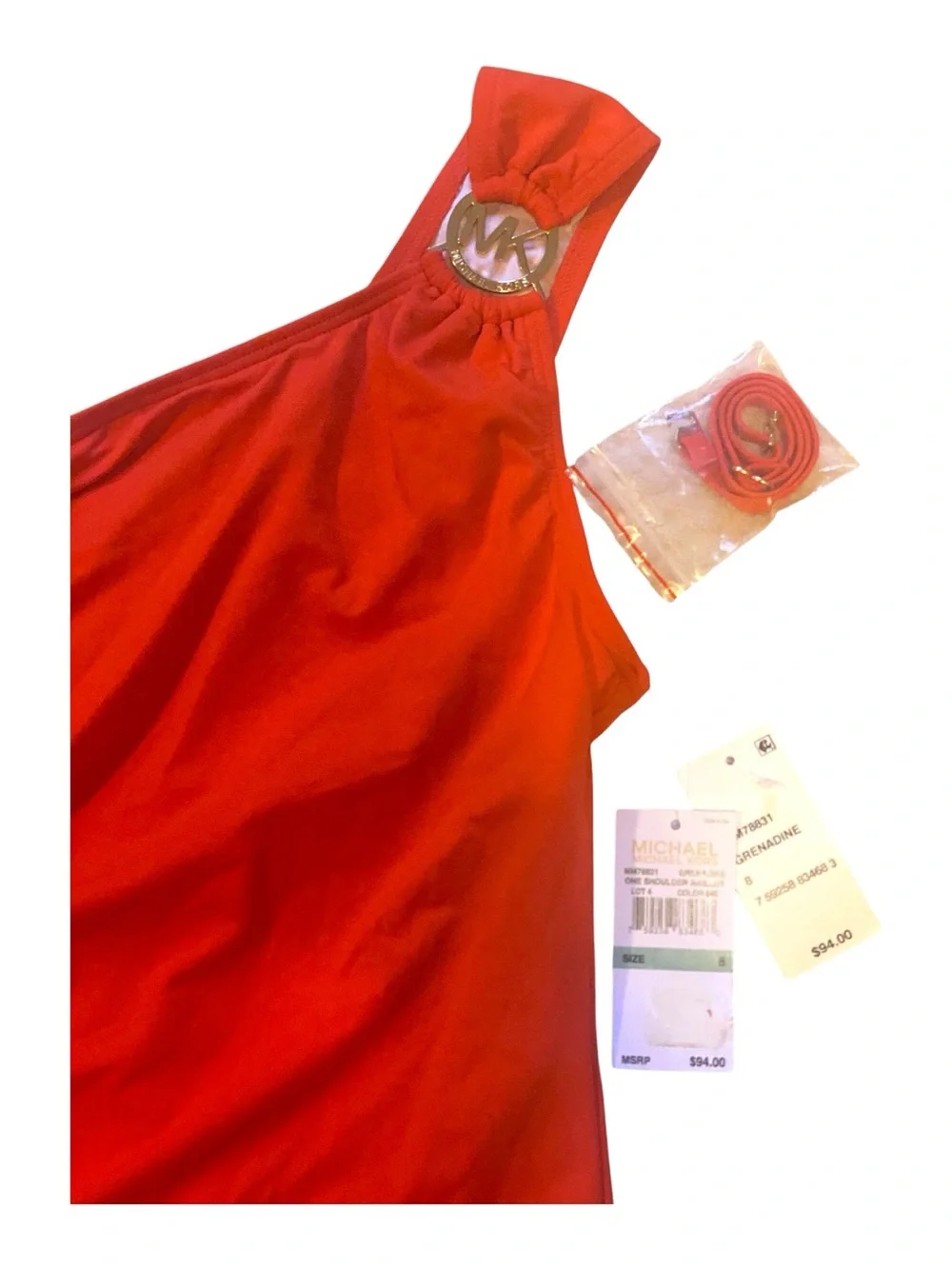 Michael Kors ruched bright logo