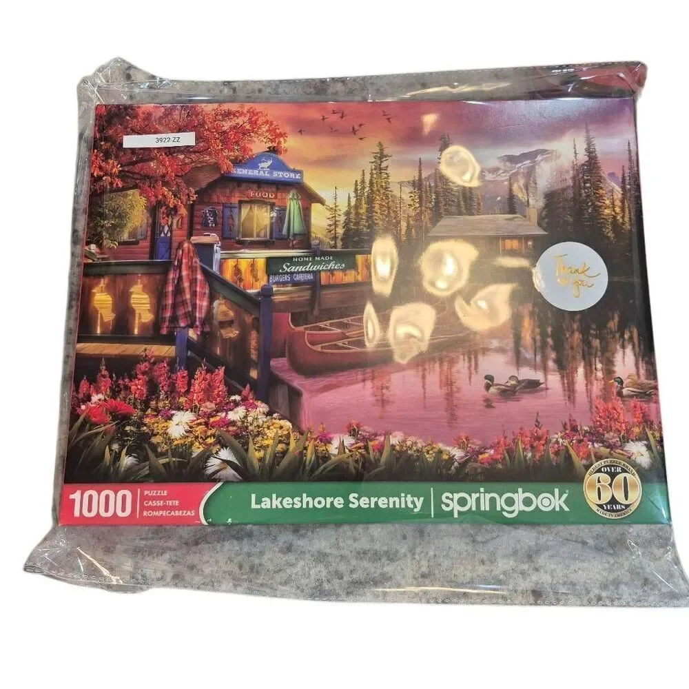 Springbok Lakeshore Serenity 1000 pc Jigsaw Puzzle USED