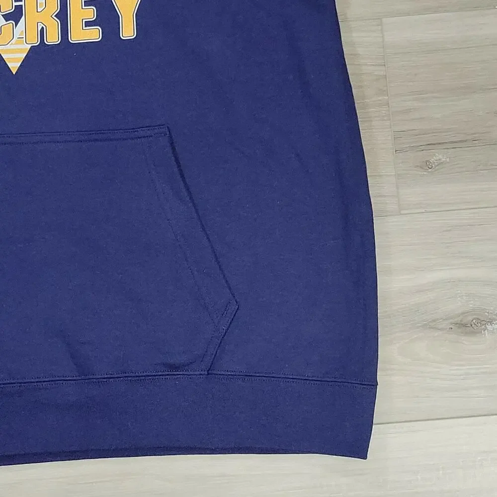 Nashville Predators Sweater Men's Large Navy Blue Gold Pullover Hoodie New
