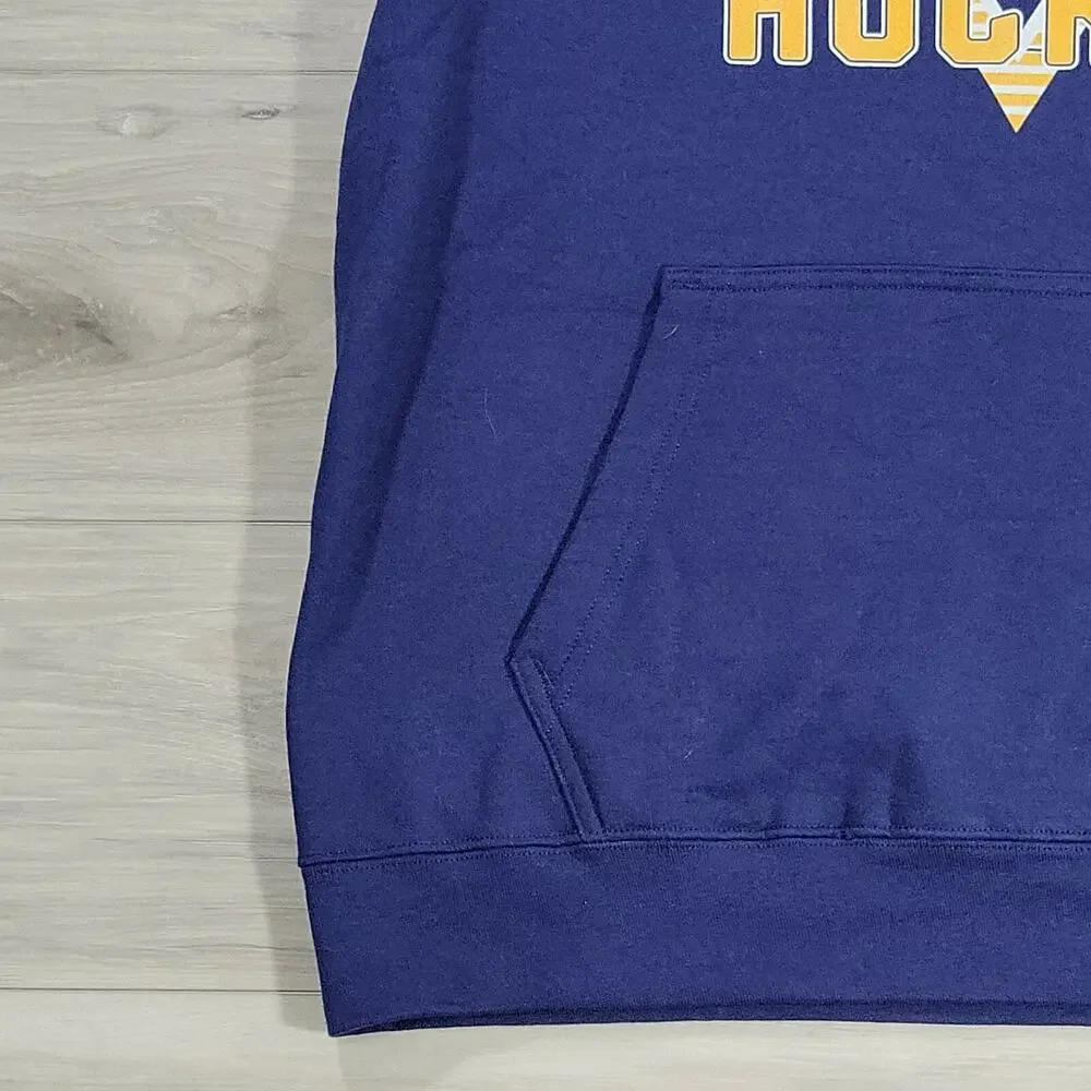 Nashville Predators Sweater Men's Large Navy Blue Gold Pullover Hoodie New