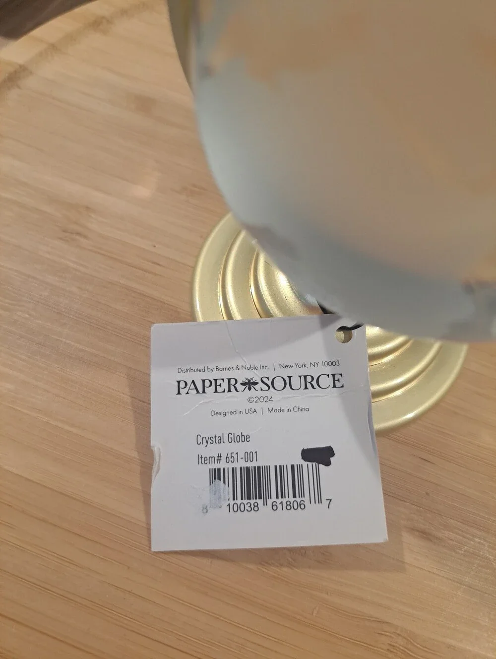 Paper Source glass nautical