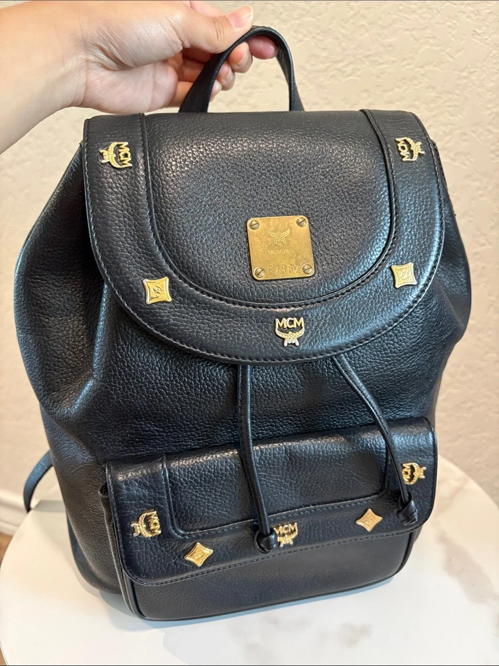 MCM authentic studded