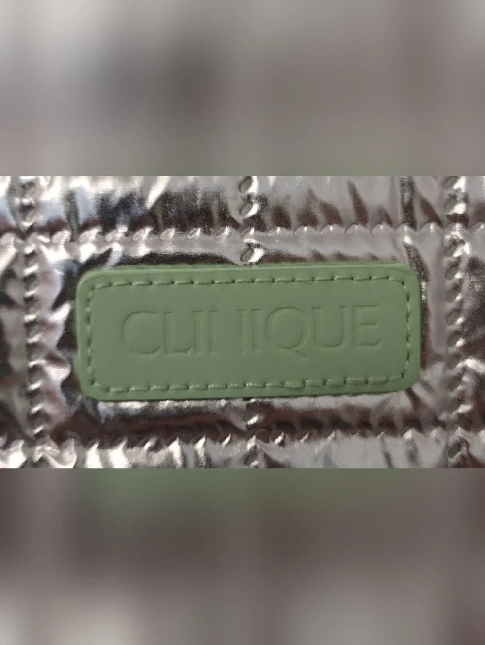 Clinique silver quilted