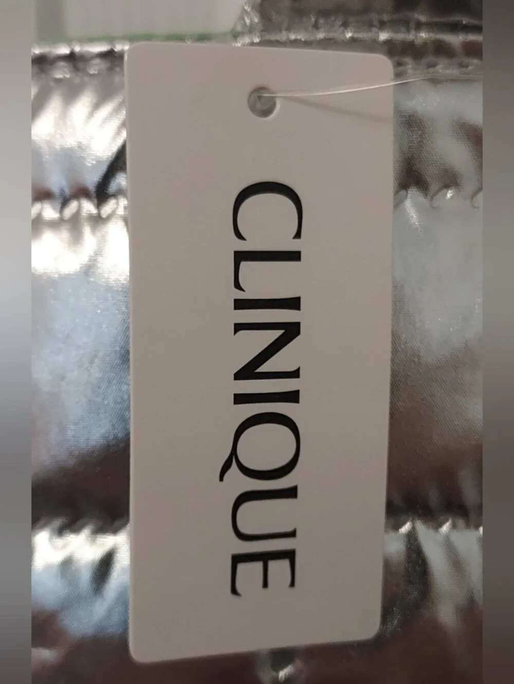 Clinique silver quilted