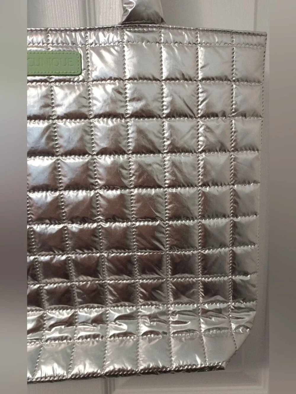 Clinique silver quilted