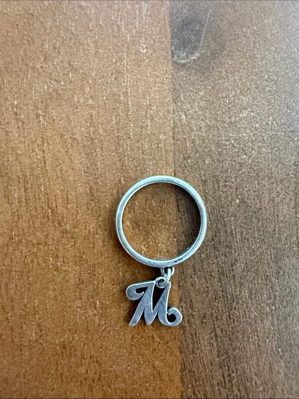 James Avery Silver Initial M Dangle Ring