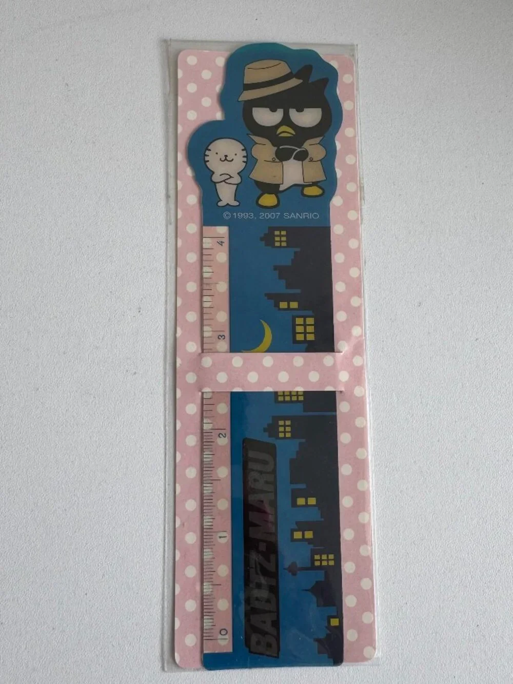 Vintage Sanrio Badtz-Maru Mini Ruler Bookmark NIP