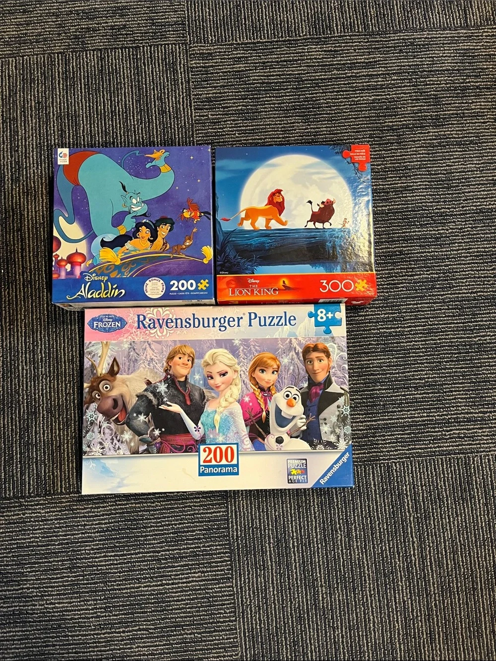 Ravensburger Disney Puzzle Trio - Blue, Purple, White