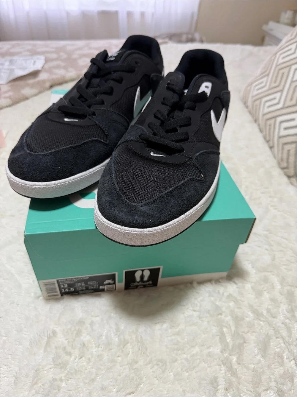 Nike Black and White Low-Top Sneakers