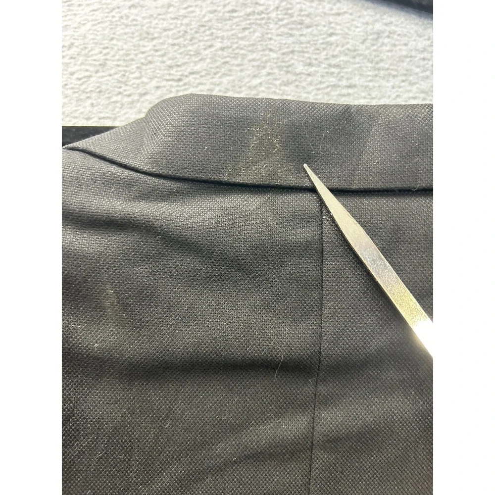 Blazer Jacket Mens Black‎ 44R 23x31 Two Button Notch Lapel Pinstripe Lining