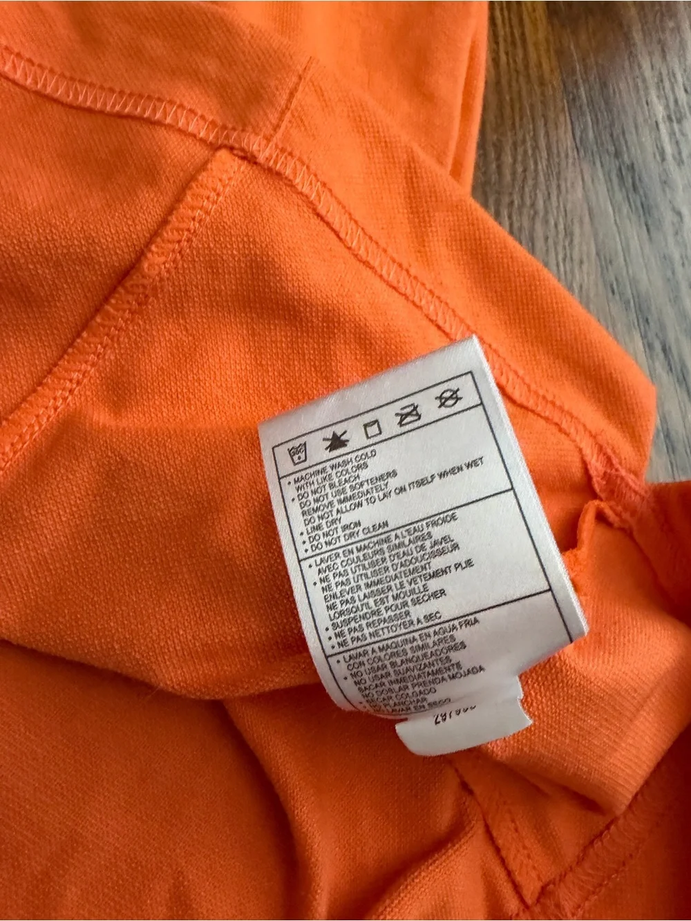 Nike Golf Dri-Fit Orange Polo Shirt Yogos Embroidered Logo Size Women's Large