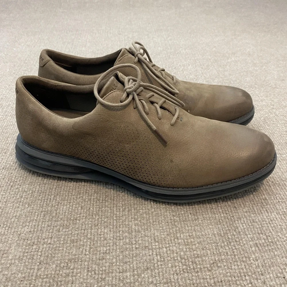Cole Haan OriginalGrand‎ Shoes Mens Size 13 M Brown Nubuck Derby Dress C33812