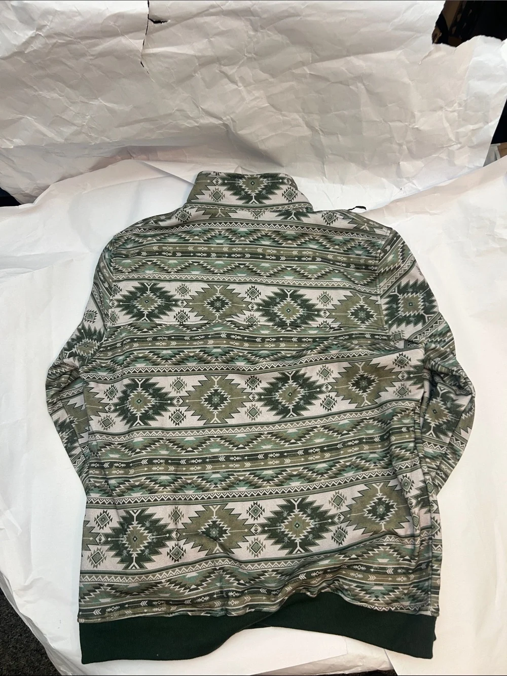 Fieldstone Men's Green Patterned Pullover Sweater