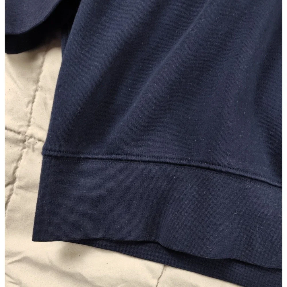 Ashworth Mens XL Blue Sweater The Auld Course Scotland Cotton Pullover Golf