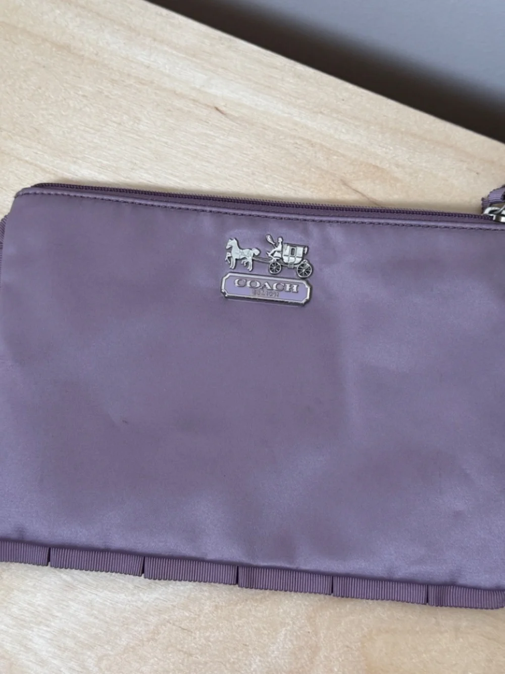Coach purple satin