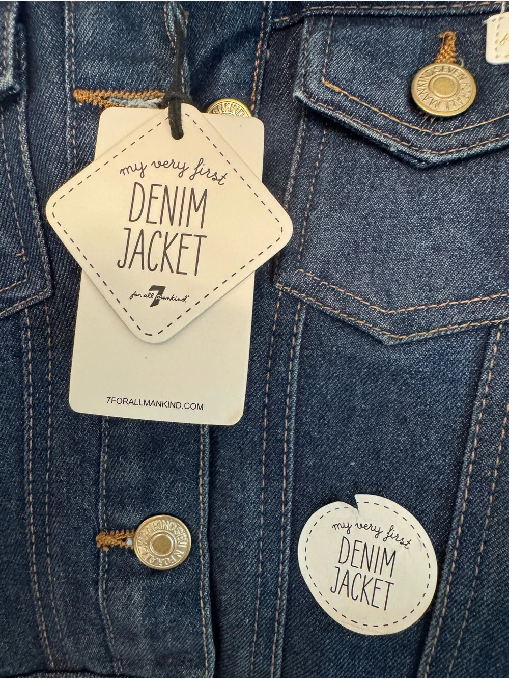 7 For All Mankind classic button
