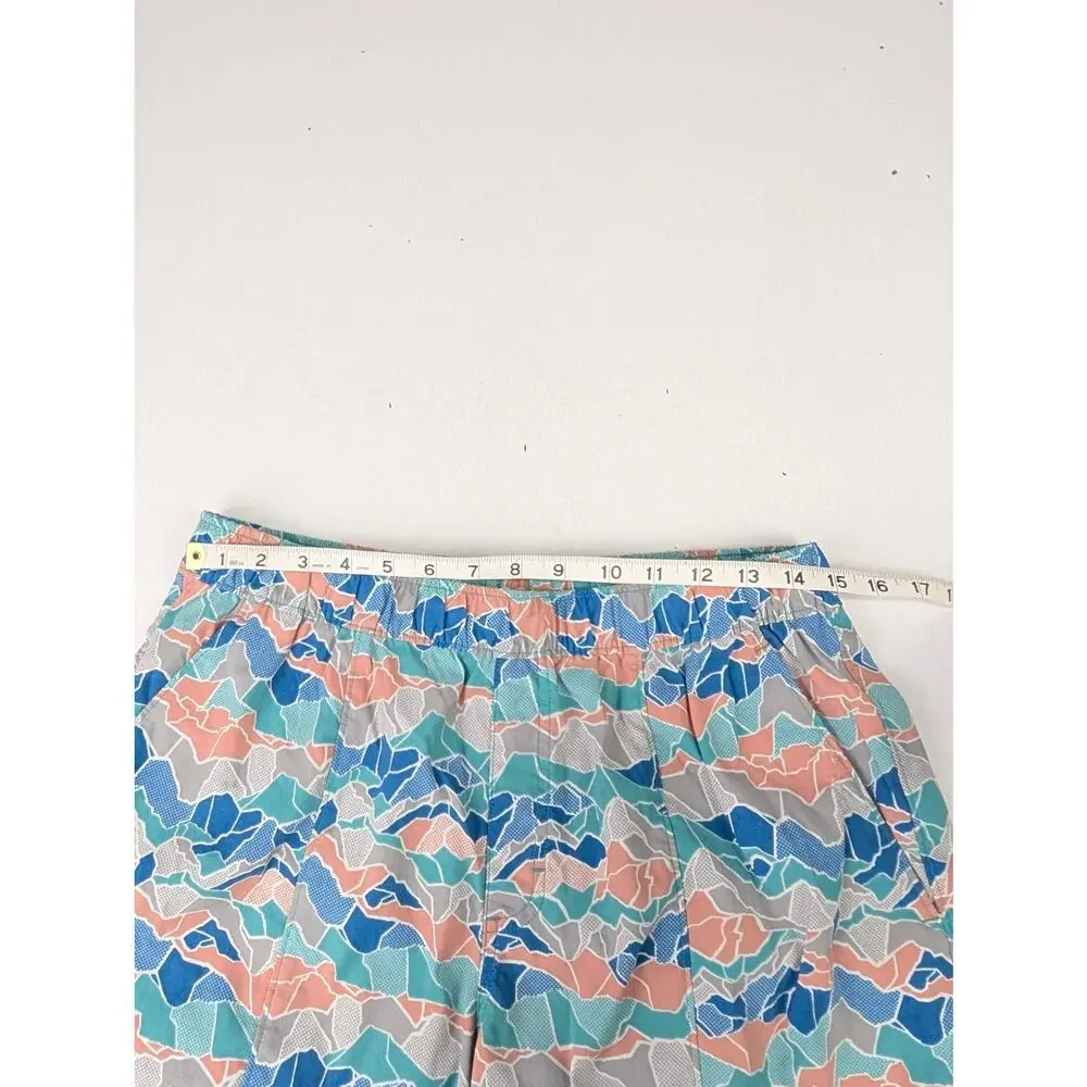 The North Face Men's Medium Mountain Shorts - Blue/Teal/Coral