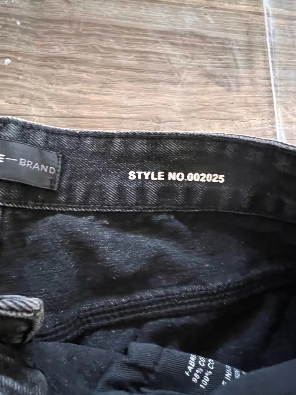 PURPLE Men's Straight loose Distressed Black Jeans