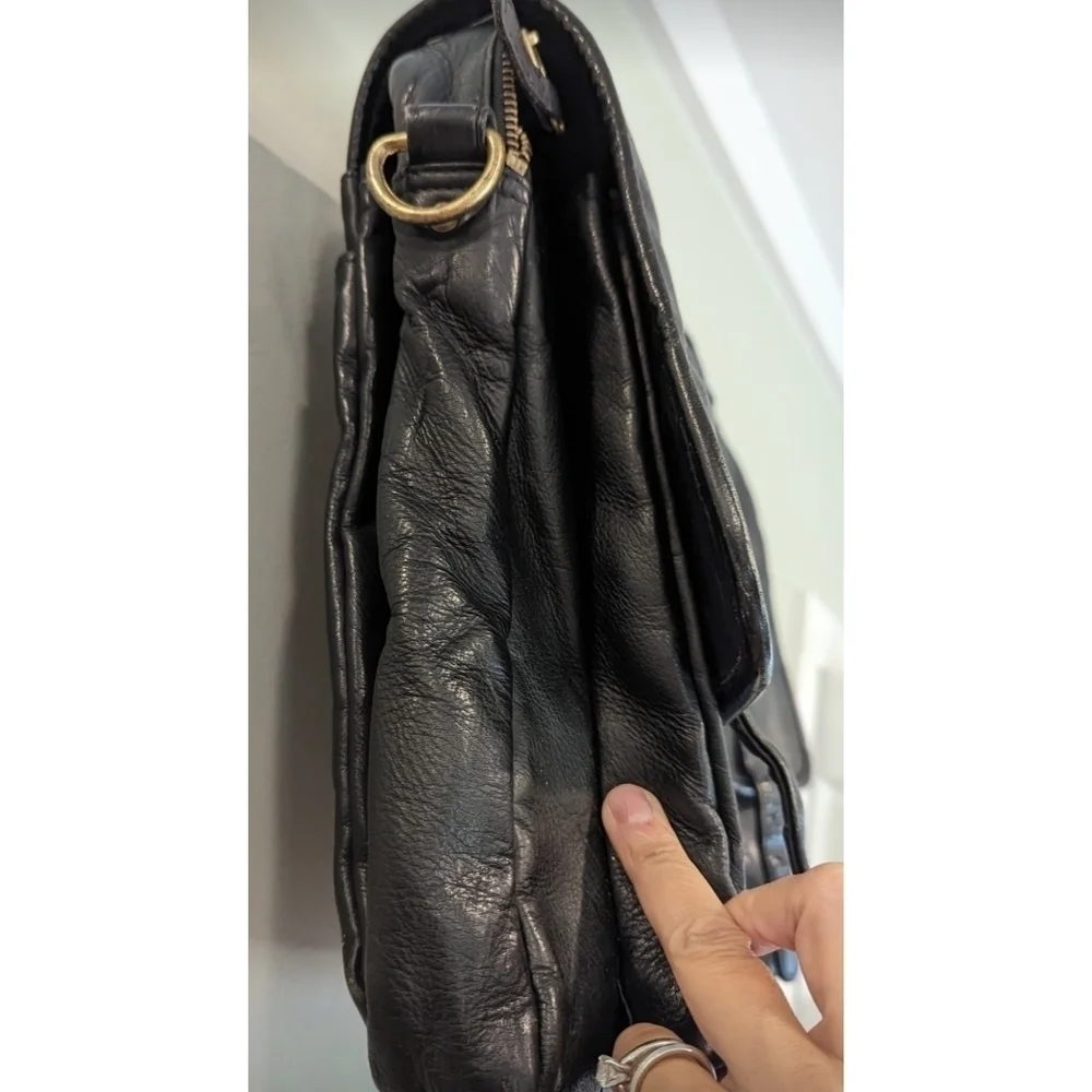 Frye black leather