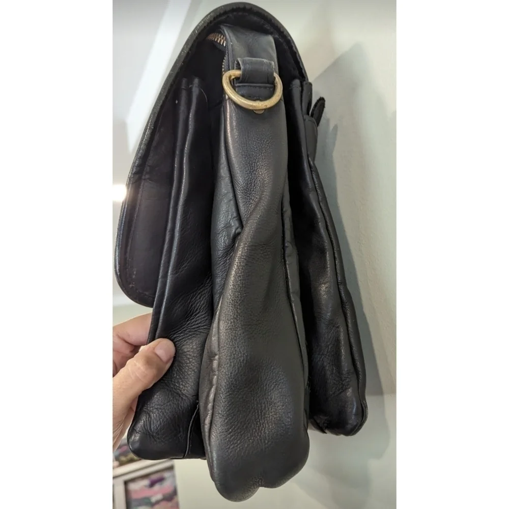 Frye black leather