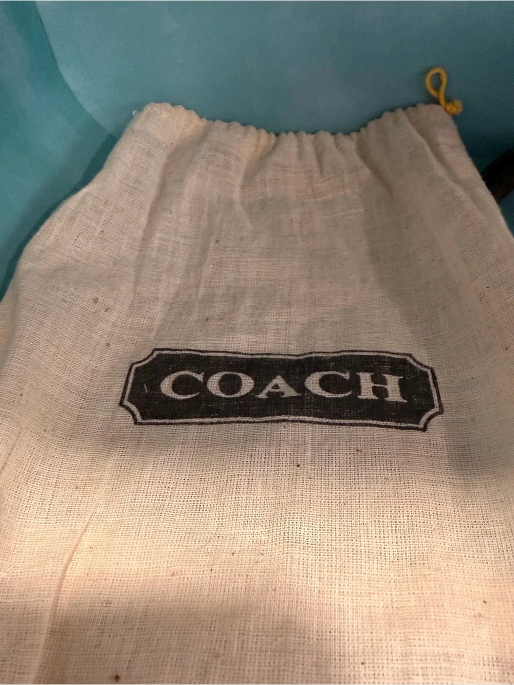 Coach slim branded tag