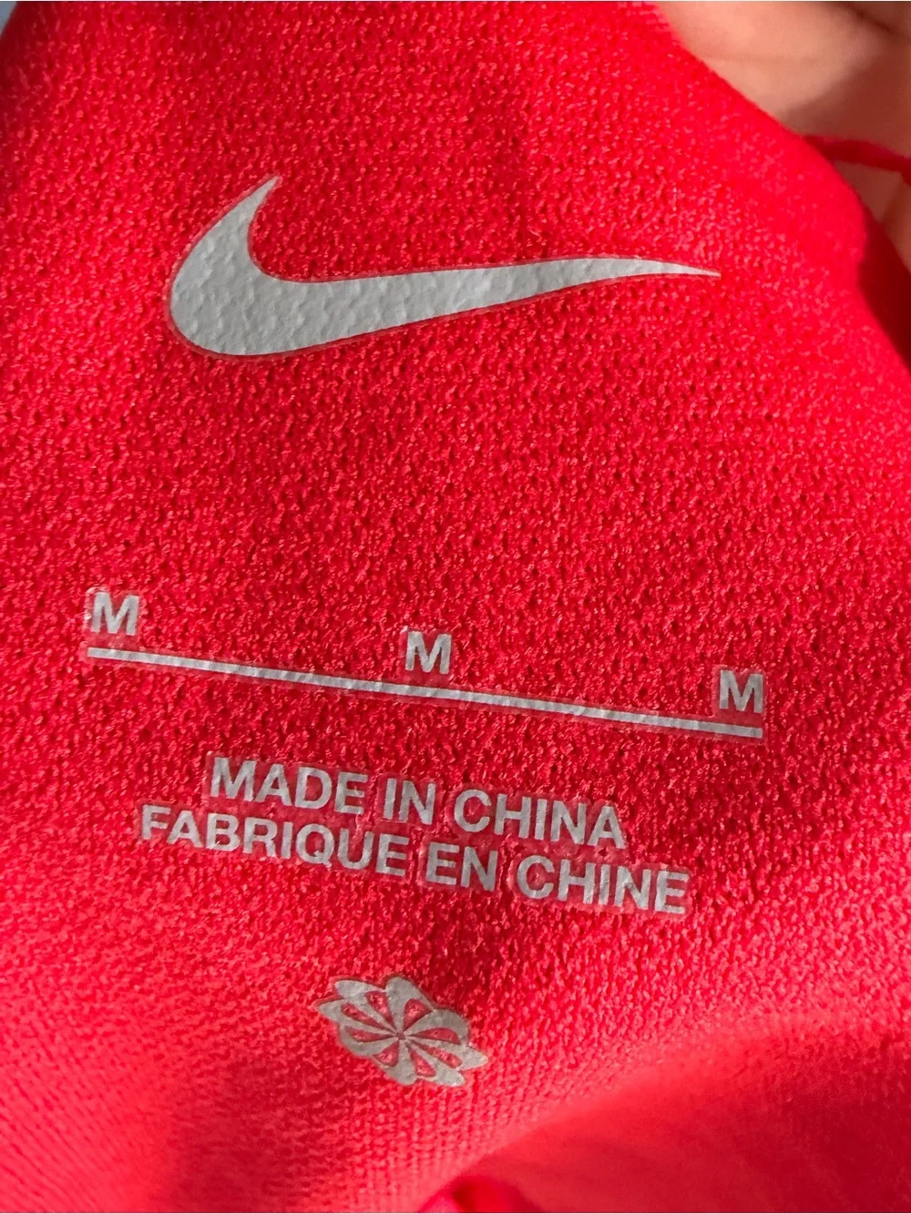 BRAND NEW Nike Red Textured Bikini Bottoms with Black Swoosh