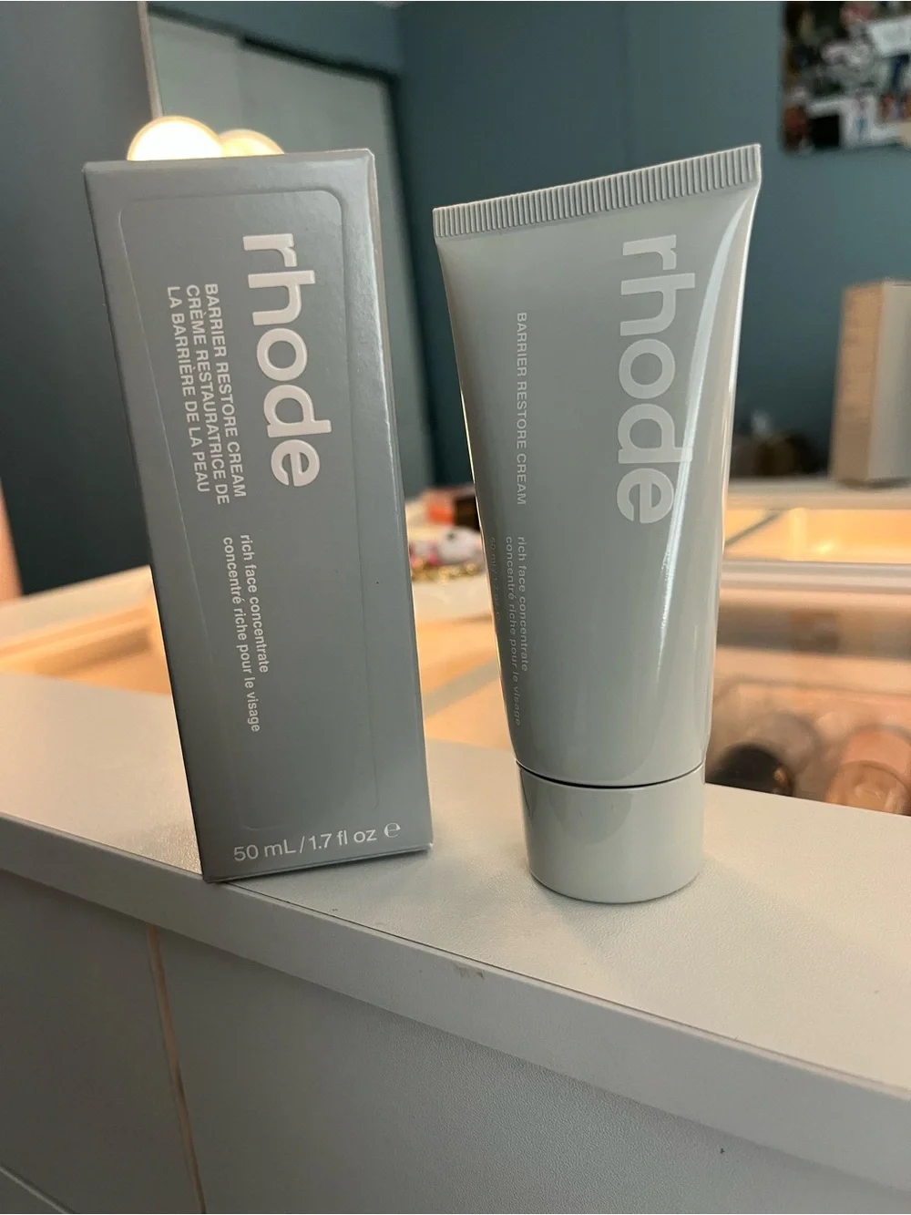 RHODE Gray Barrier Restore Cream — Hydrating Facial Moisturizer