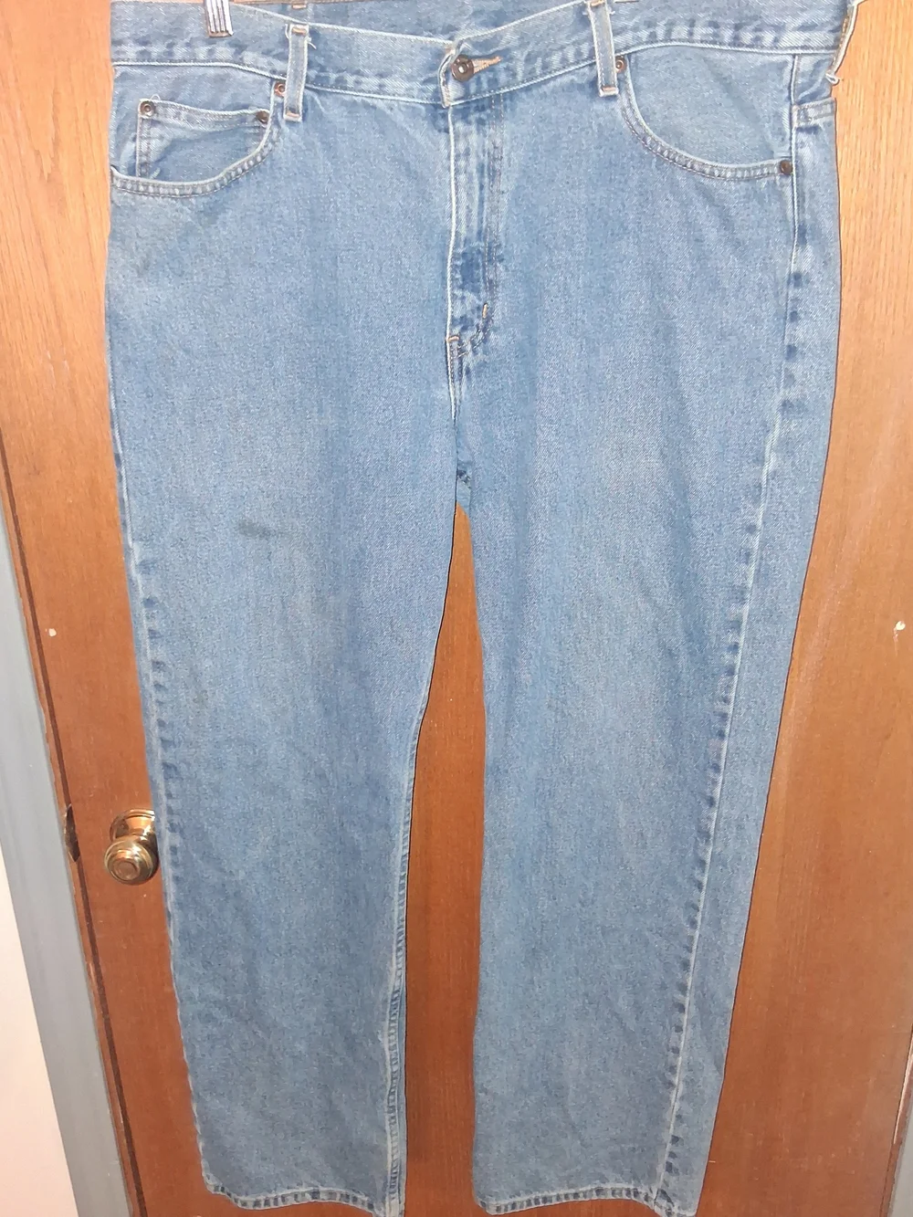 Men's Straight Light Wash Denim Jeans