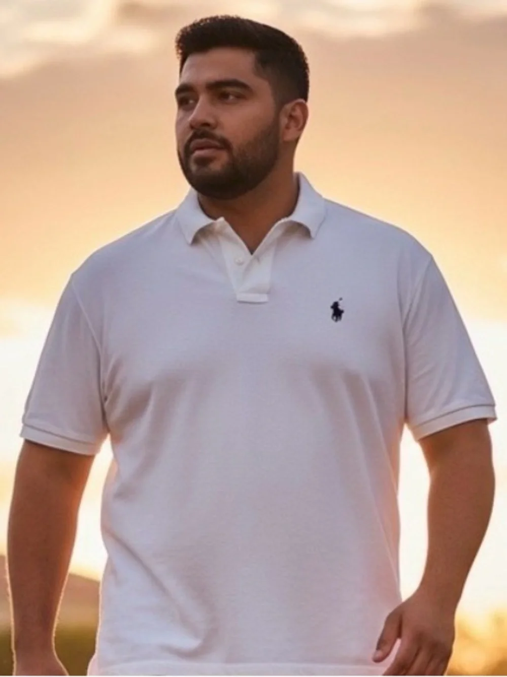 Polo Ralph Lauren 2XB White Classic Fit Polo Shirt Blue Pony Logo