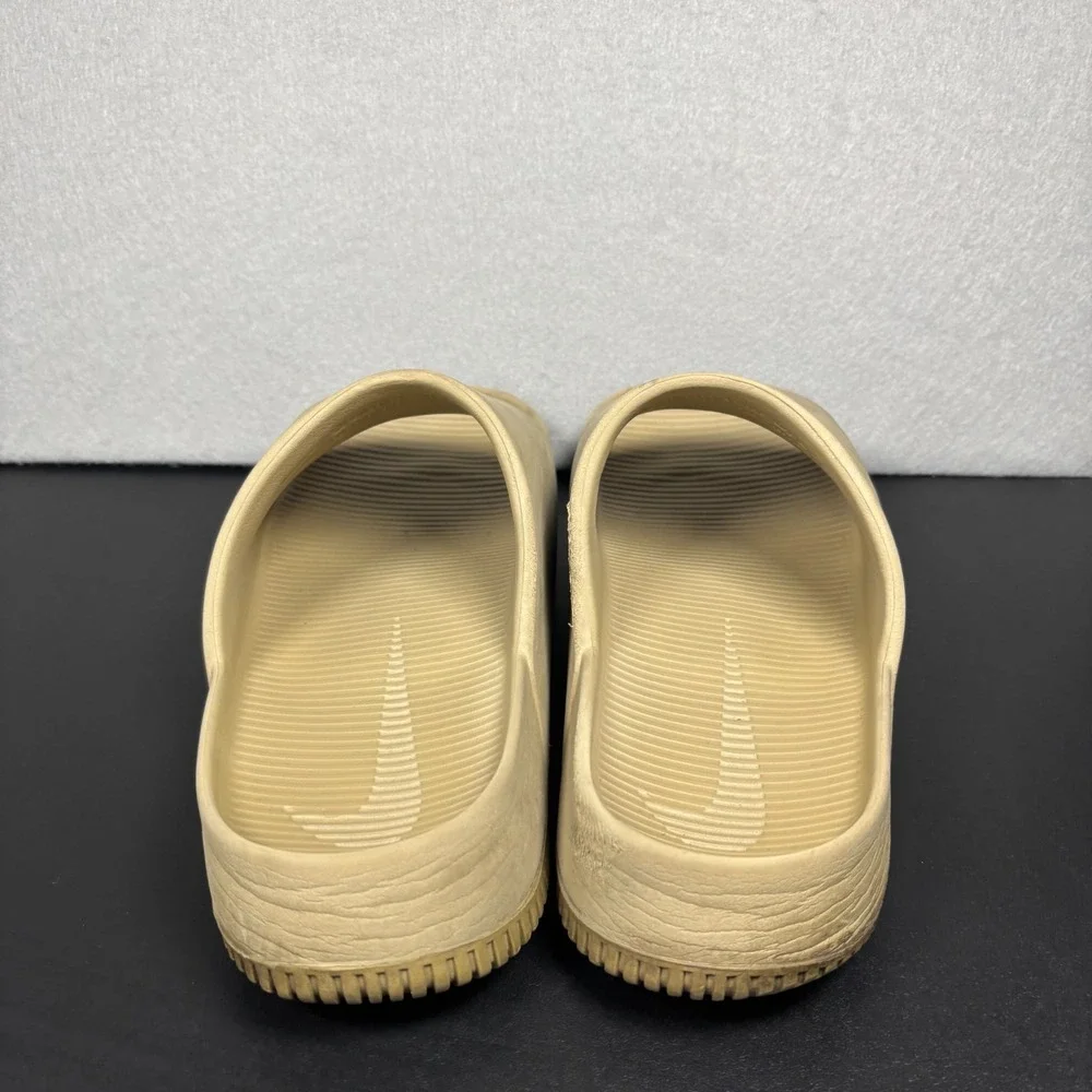 Nike Calm Slide Sandals FD4116-200 Sesame Men's Size 12 Women's 13 Slip On Shoes