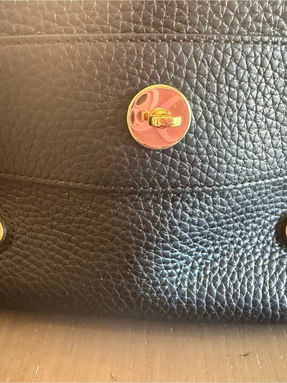 Mulberry Black Pebbled Leather Satchel with Gold Hardware…1 year old