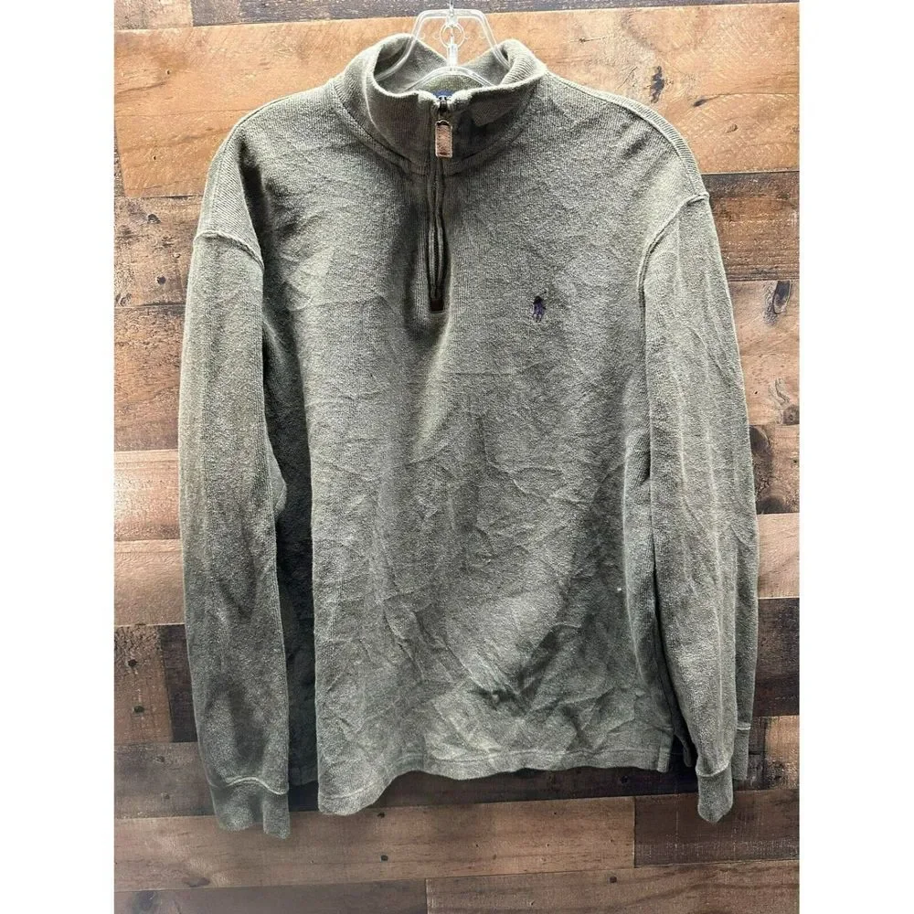 Polo Ralph‎ Lauren Men's 1/4 Zip Sweater Size Medium