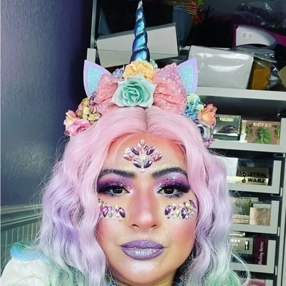 Adorable & colorful Hand-crafted Unicorn crown.