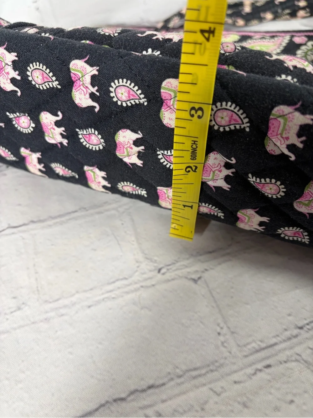 Vera Bradley Pink Elephant Paisley Small Tote Shoulder Bag