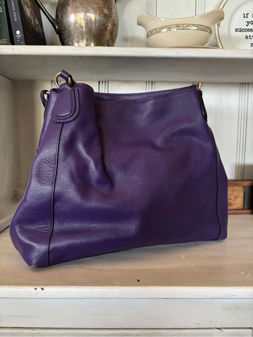 Coach pebbled leather
