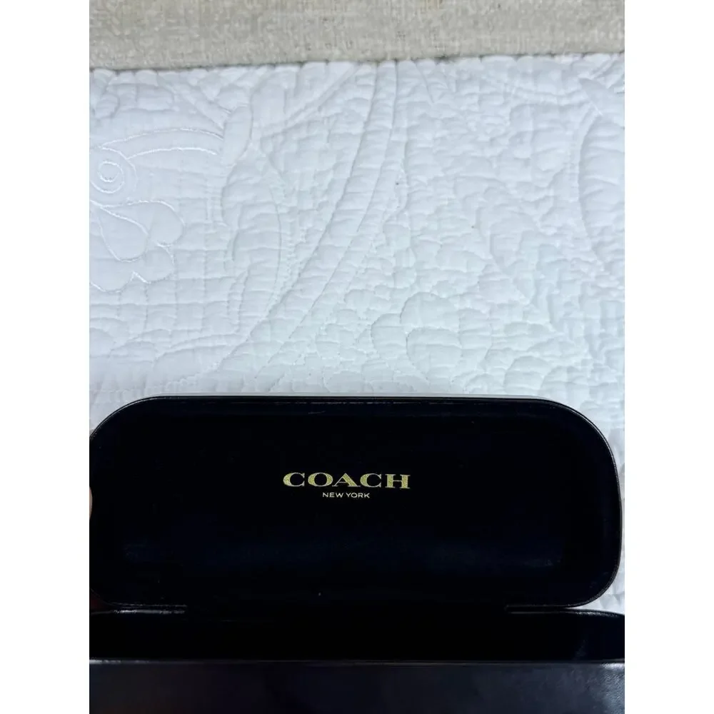Coach black leather