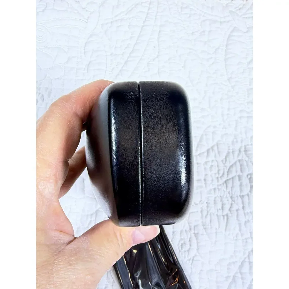 Coach black leather