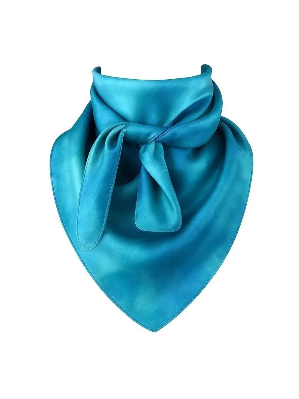 Turquoise Wild Rag Large Scarf 23x23
