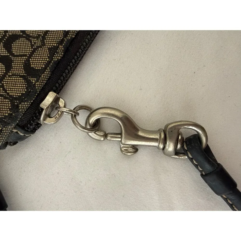 Coach canvas leather
