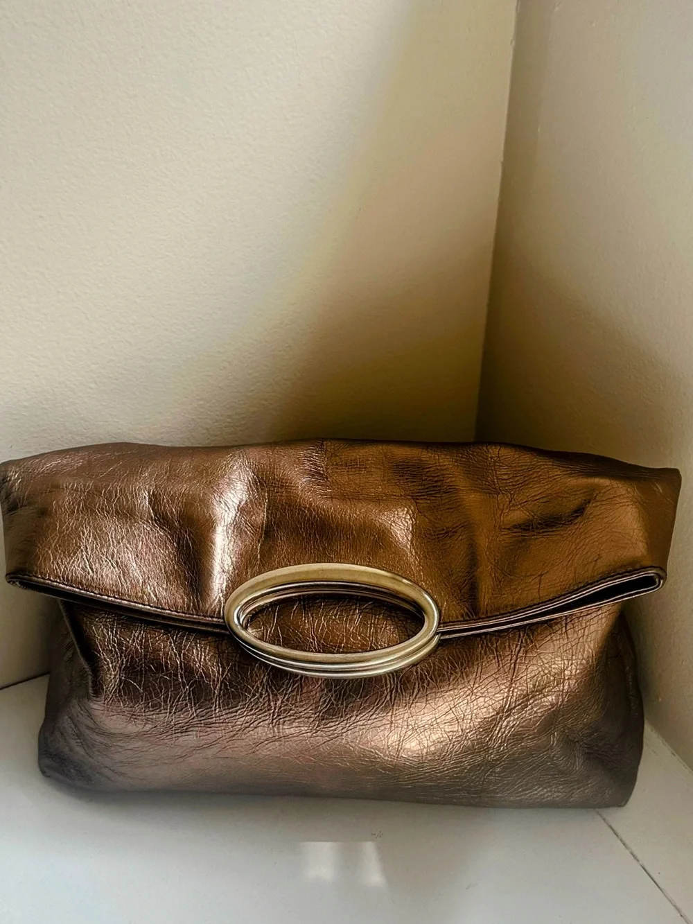 ABRO purse sleek metallic