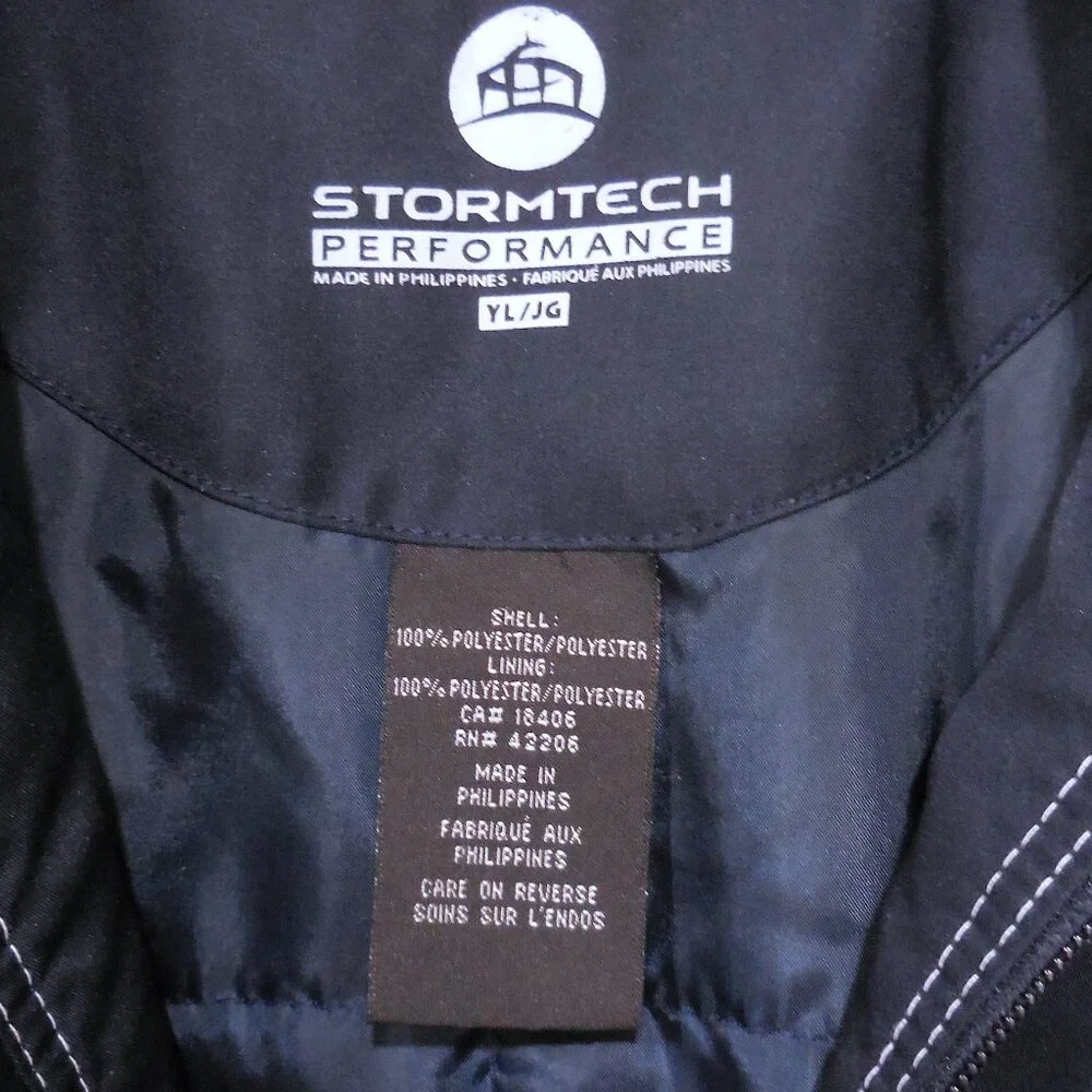 STORMTECH Performance Children's Blue Windbreaker Jacket, Size YL