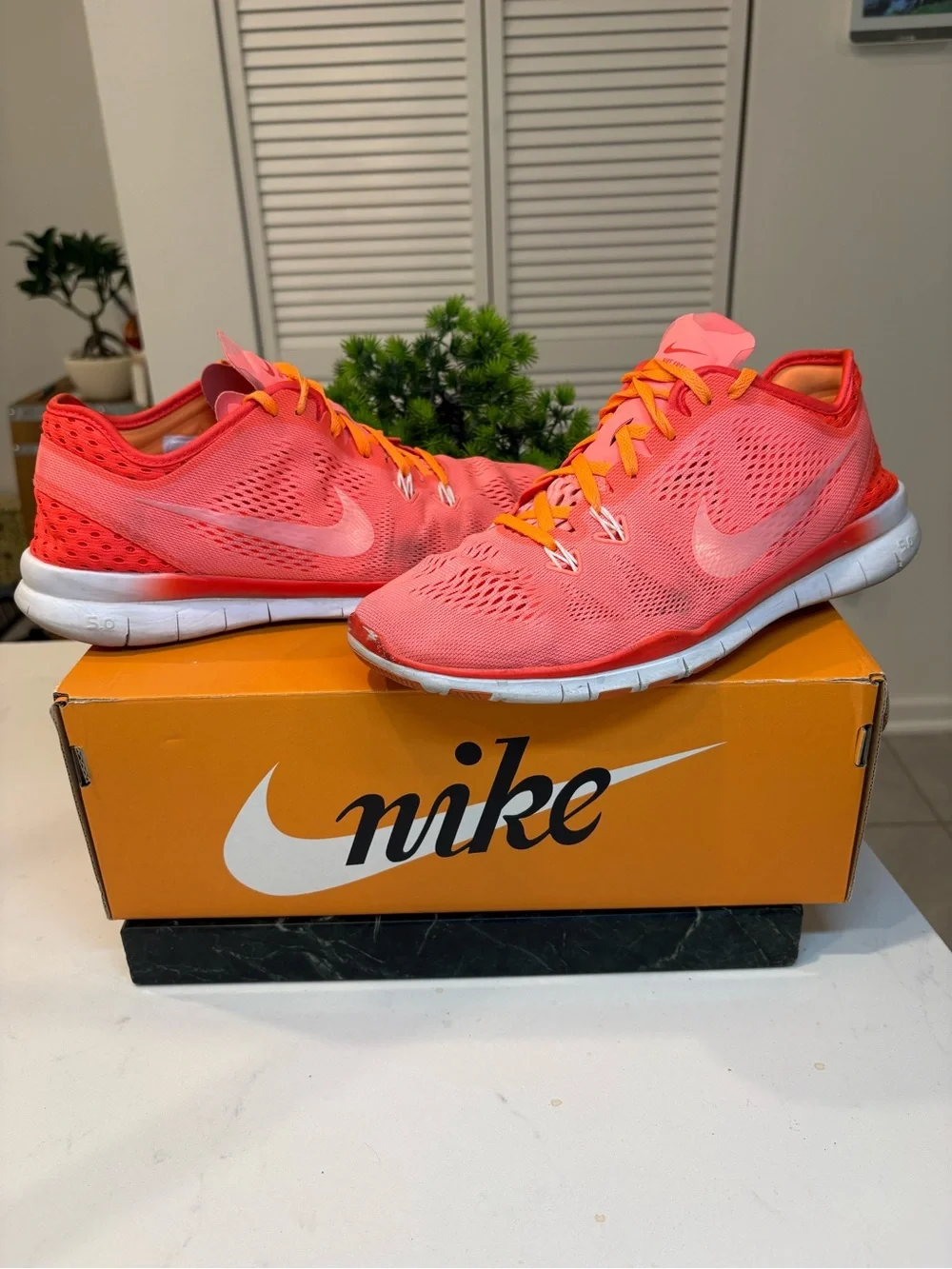 Nike Free Run Trail Coral Pink Women’s running shoes size 9.5