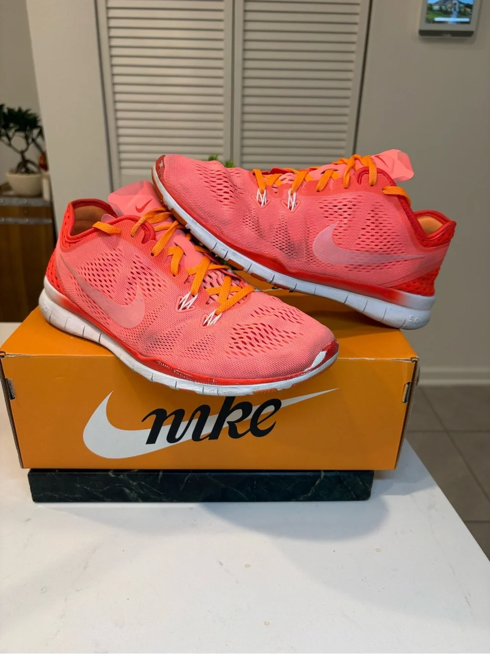 Nike Free Run Trail Coral Pink Women’s running shoes size 9.5